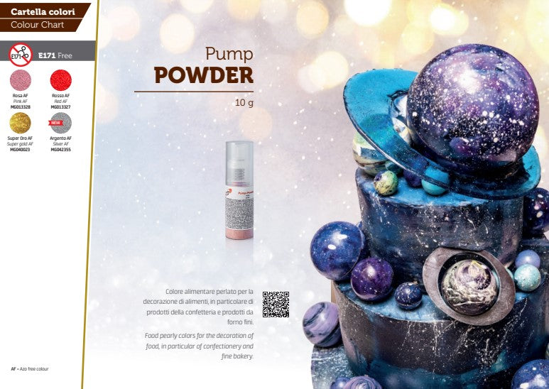 COLORANTI ALIMENTARI GLITTER ORO IN POLVERE SPRAY DA 10gr.