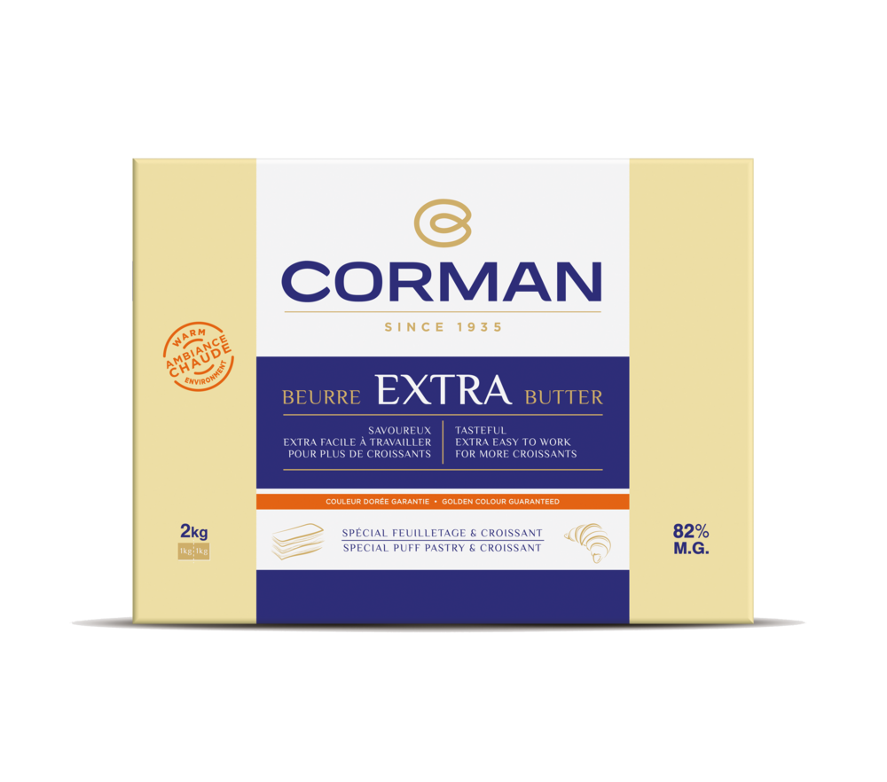 BURRO CROISSANT AMBIENTE 82 % KG 2 CORMAN