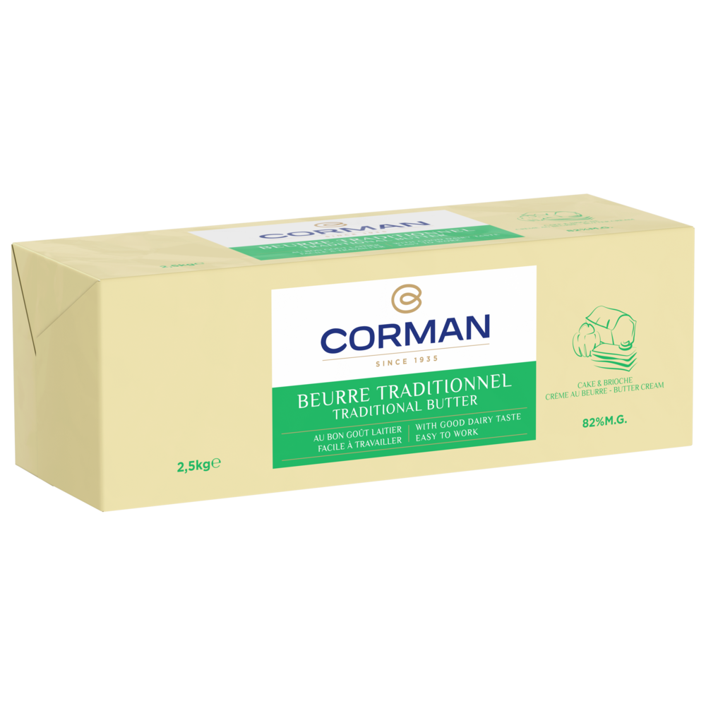 BURRO CAKE MULTIUSO 82% KG 2.5 CORMAN