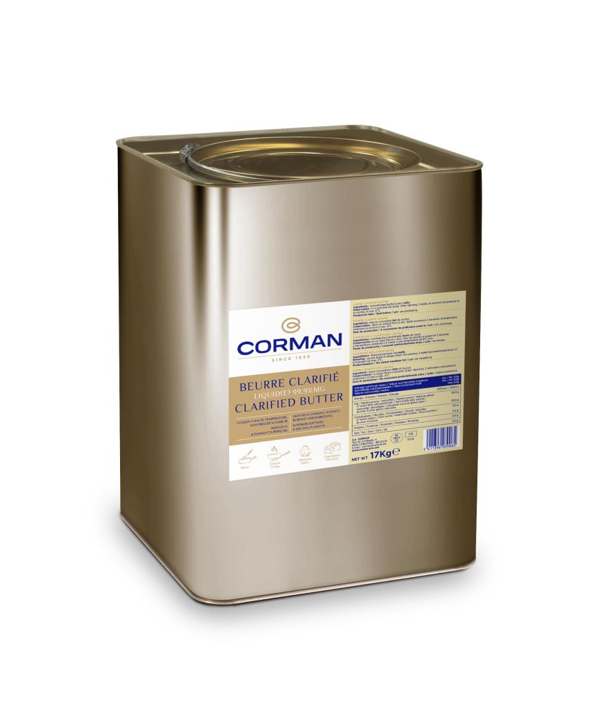 BURRO LIQUIDO CHIARIFICATO 99.9% CORMAN LATTA DA 17KG