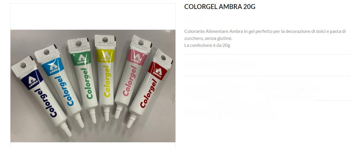 COLORGEL TUBETTO gr.18 VERDE AMBRAS