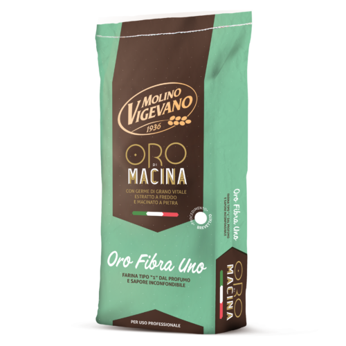 FARINA FIBRA TIPO 1 KG.25 W 290-310 "X PIZZA LIEVITAZIONE 8/24ORE" MOLINO VIGEVANO