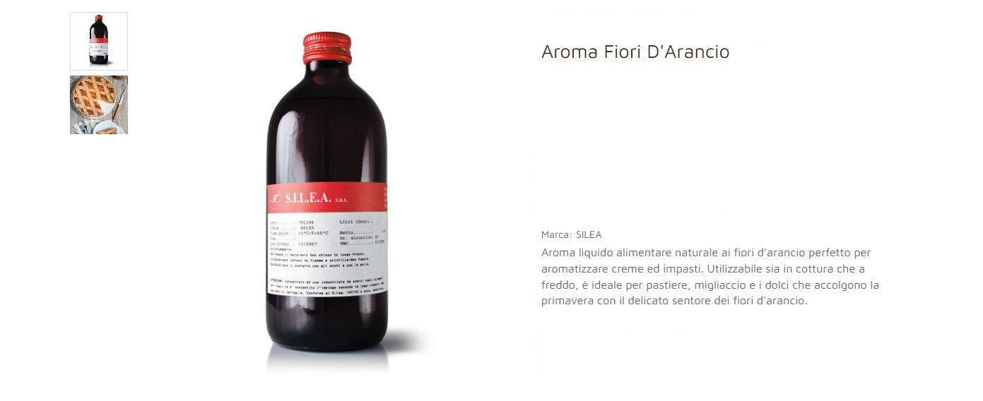 ACQUA AROMATICA AI FIORI D'ARANCIO DA 250 gr SILEA