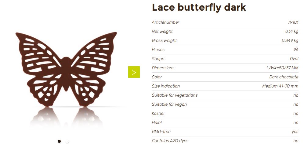 LACE BUTTERFLY DARK ( Cf.96pcs. )