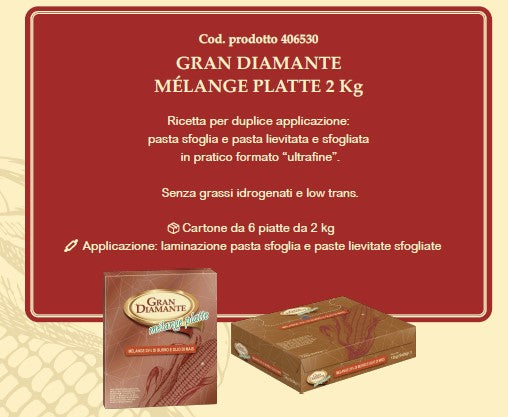 CROISSANT MELANGE GRAN DIAMANTE PLATTE KG. 12 VANDERMOORTELE