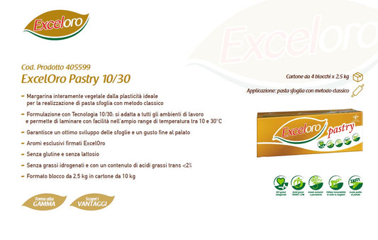 MARGARINA EXCEL ORO PASTRY SFOGLIA KG. 10 VANDERMOORTELE