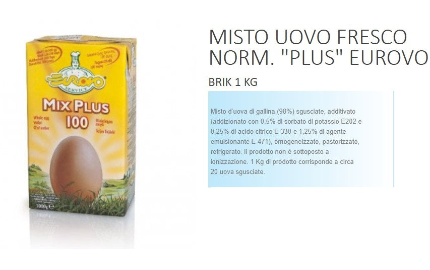 MIX UOVO FRESCO NORM. PLUS KG.1 EUROVO