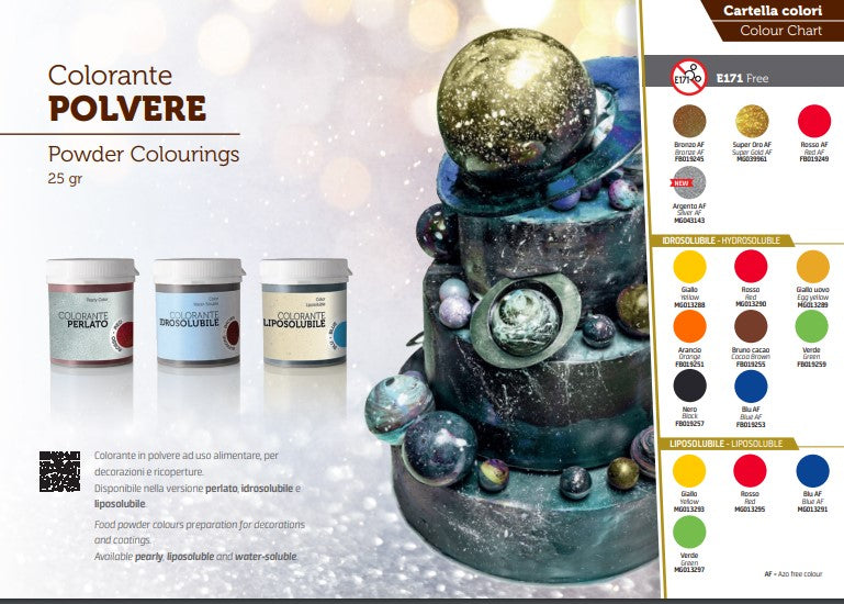 COLORANTI ALIMENTARI IDROSOLUBILI IN POLVERE GR.25 SOLCHIM