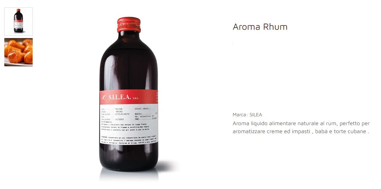 AROMA RHUM SILEA dolci passioni AROMA RHUM SILEA dolci passioni