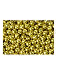 DECORAZIONE ZUCCHERO SFERE ORO MM.6 GR 900 AMBRAS