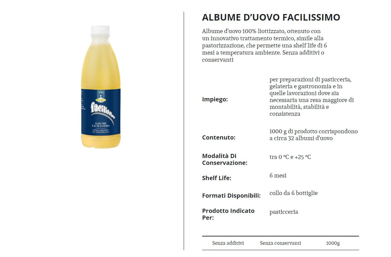 ALBUME FACILISSIMO IN BOTTIGLIA KG .1 EUROVO