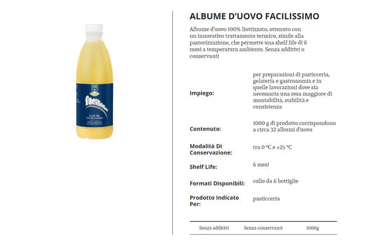 ALBUME   FACILISSIMO  IN  BOTTIGLIA  KG .1 EUROVO