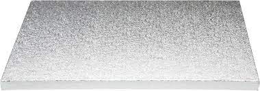 Cake Board PIATTO RETTANGOLARE 45X55 GRIGIO PERLATO DECORATO AMBRAS
