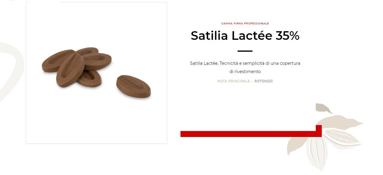 CIOCCOLATO COPERTURA AL LATTE "SATILLA"35% KG.12 VALRHONA