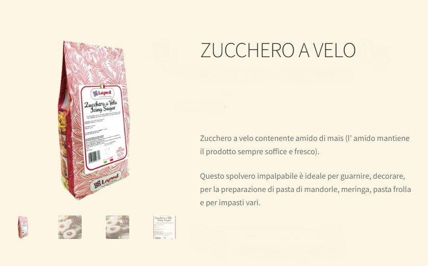 ZUCCHERO A VELO KG. 5 LAPED