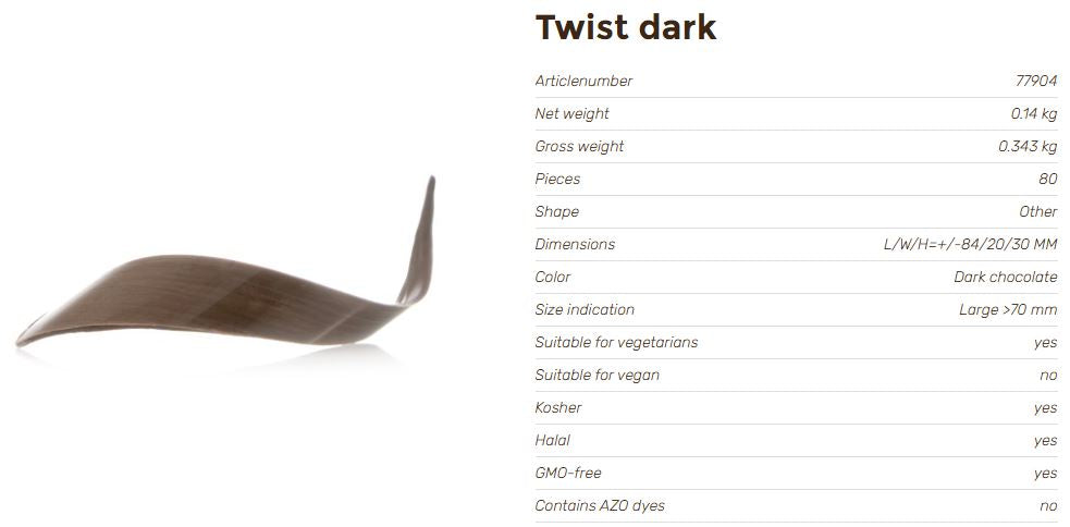 TWIST DARK ( Cf.80pcs. )