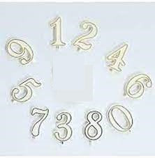 CIFRE ORO SENZA BASE N.0  PZ 100 FLOREAL
