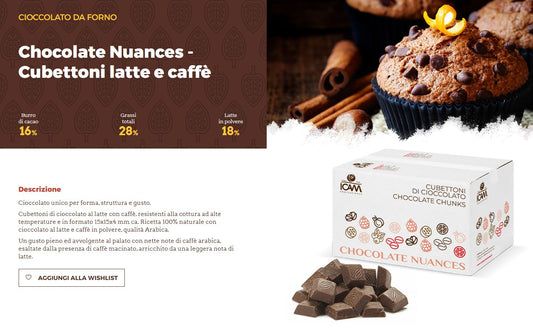 CUBETTI  LATTE CAFFE' (CHUNKS) KG.4