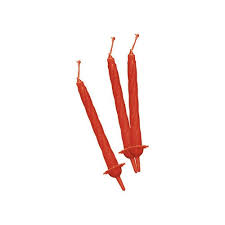 CANDELA CON SUPPORTO ROSSO PZ 100 FLOREAL