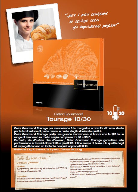 CELOR GOURMAND CROISSANT TOURAGE KG. 12 MISTO BURRO TERMOSTATICA  VANDERMOORTELE