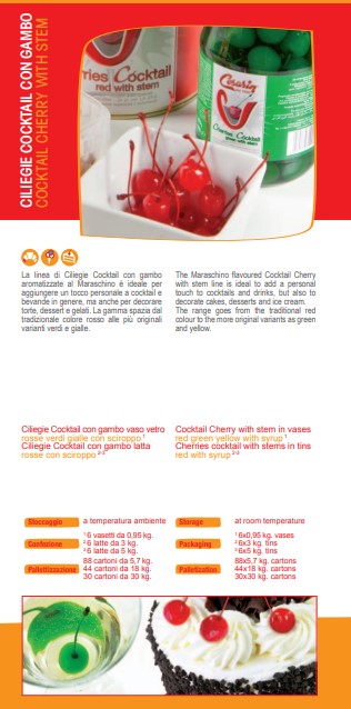 COCKTAIL DI  CILIEGIE  DA 0.80 KG