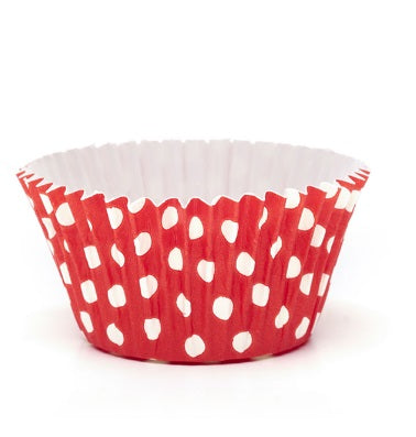 PIROTTINI CUPCAKE A POIS ROSSI CONF DA 135 PZ  NOVASERVICE