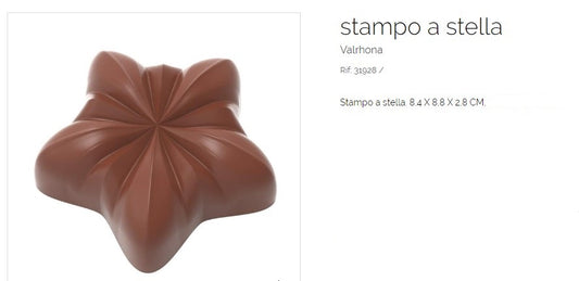 STAMPO STELLA "8,4 X 8,8 X 2,8 CM" VALRHONA