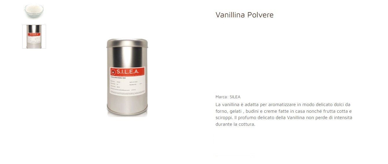 VANILLINA PURA 100 KG. 0.500 SILEA