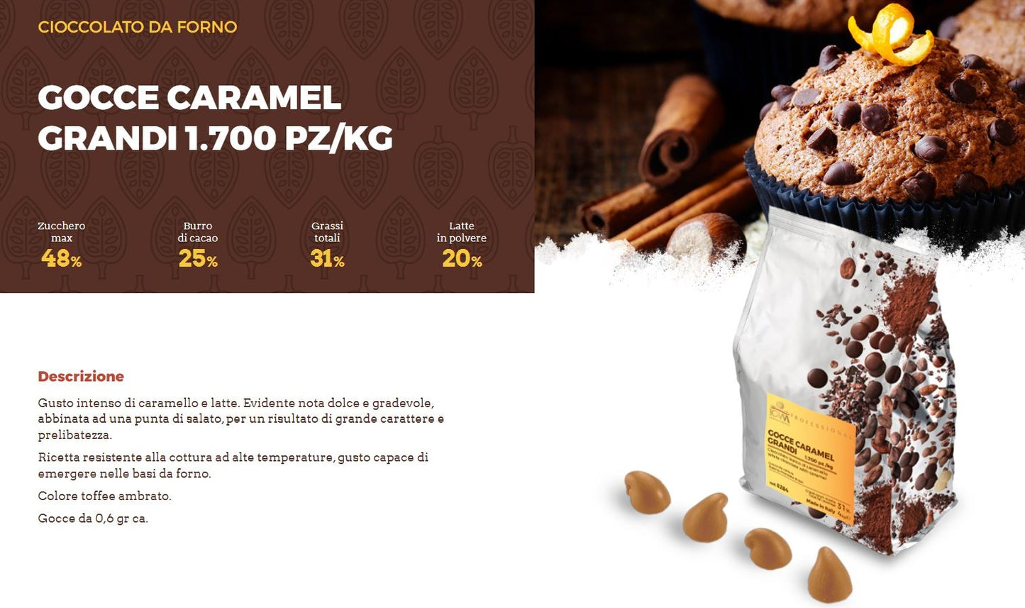 GOCCE CARAMEL GRANDI KG.4 PZ.1700 ICAM
