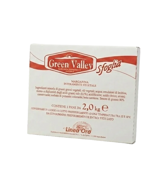 MARGARINA GREEN VALLEY SFOGLIA PIATTA KG. 2 VANDEMOORTELE